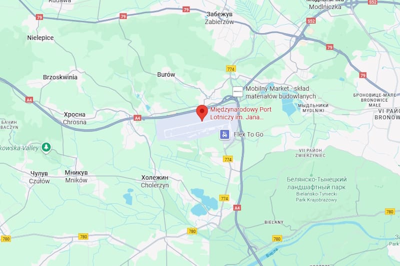 Як дістатися до аеропорту у Кракові